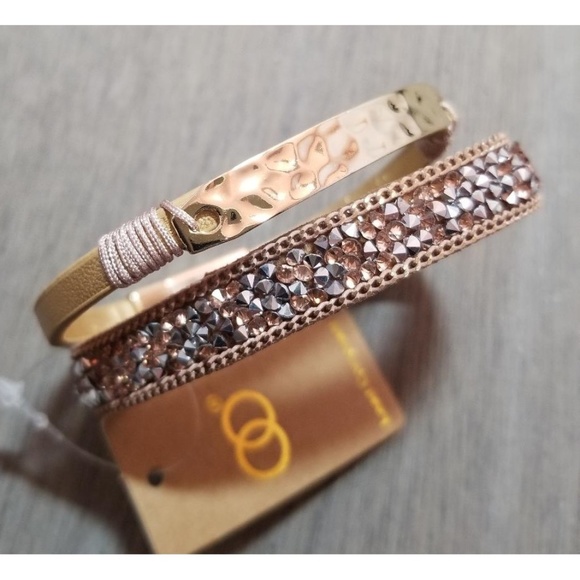 OO Jewelry - Boho bracelet with leather and faux leather